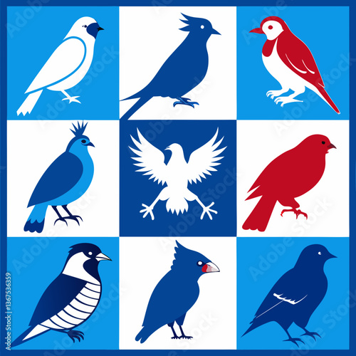 set of birds