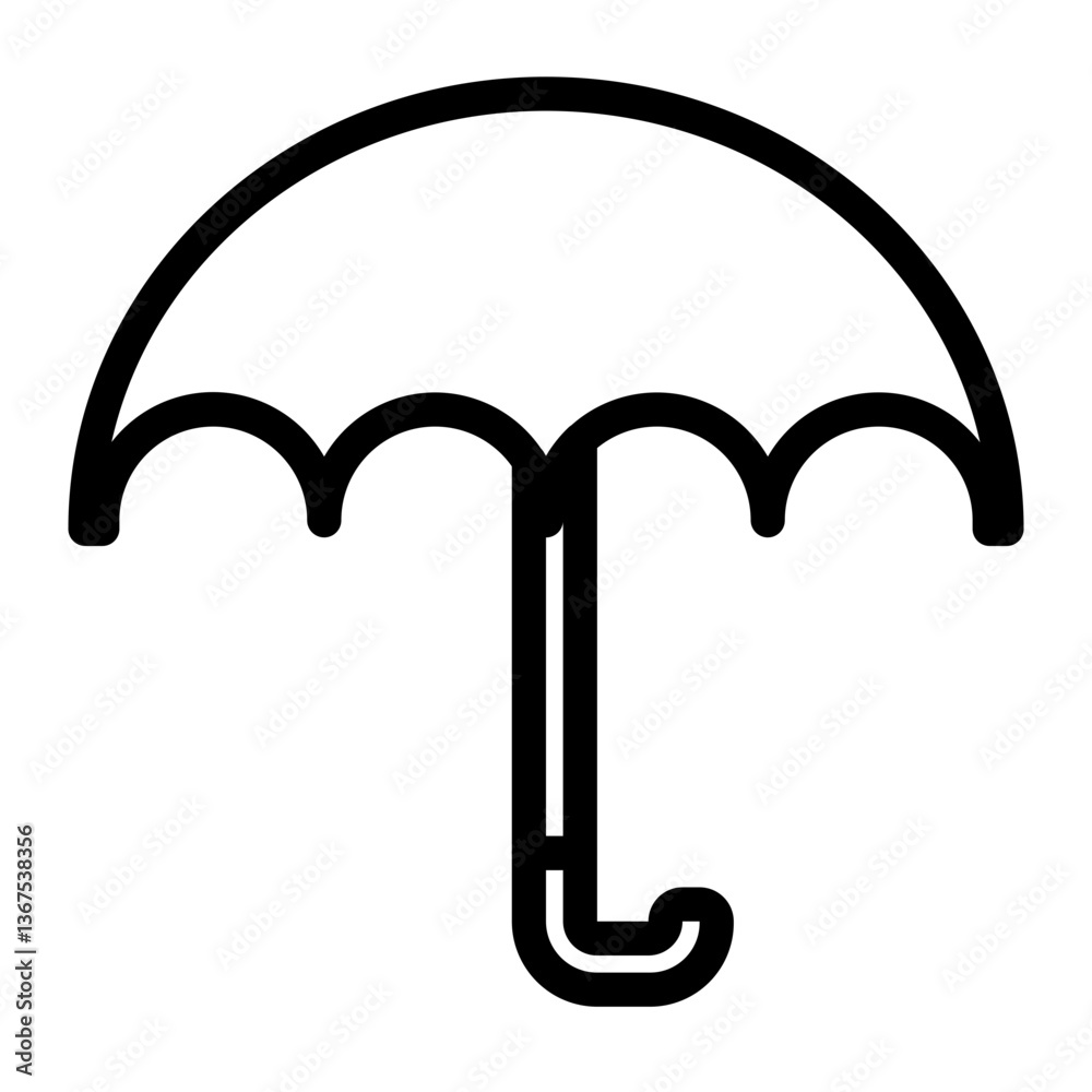umbrella line icon umbrella line icon