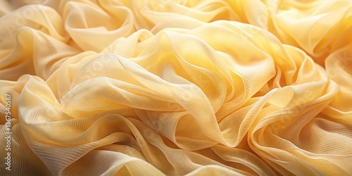 Elegant Cream Crinoline Fabric Background Texture for Fashion Photography