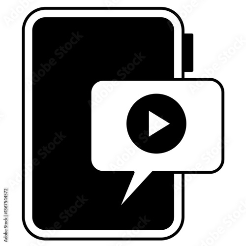 Mobile video Solid icon
