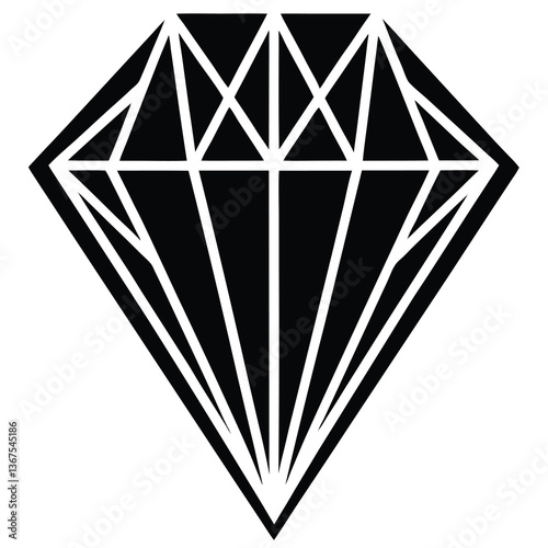 vector of a diamond-shaped tribal art