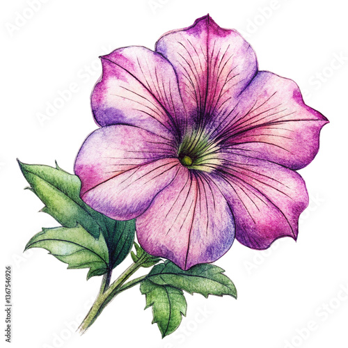 Title: Vibrant petunia flowers with delicate trumpet-shaped petals in rich colors  
