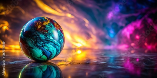 Elegant Marble Texture Silhouette Background with Vignette Effect - Decorative Stock Photo