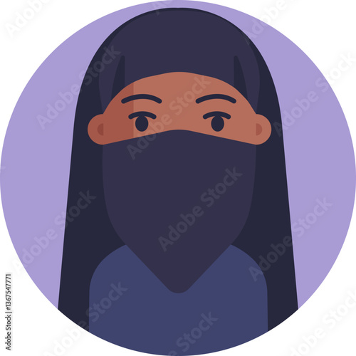 Cultural Attire – Illustrates a common piece of clothing worn by Egyptian women to cover the head.