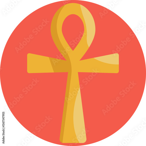 Egyptian Cross – A cross-shaped symbol, often associated with divine protection and life.