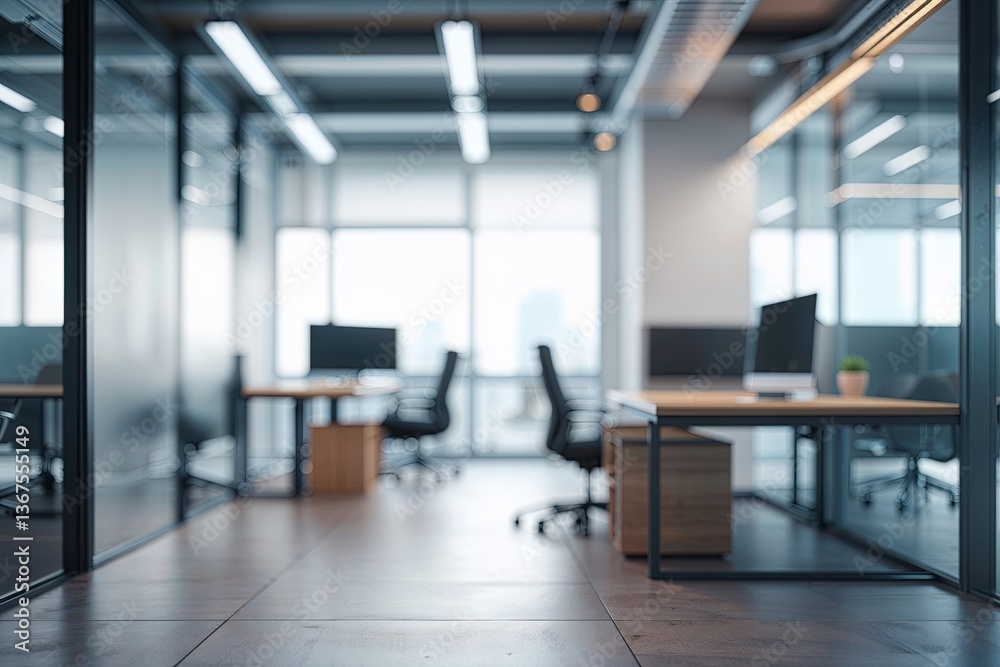 Modern Abstract Blurred Office Interior Background for Contemporary Business Environment Modern Abstract Blurred Office Interior Background for Contemporary Business Environment