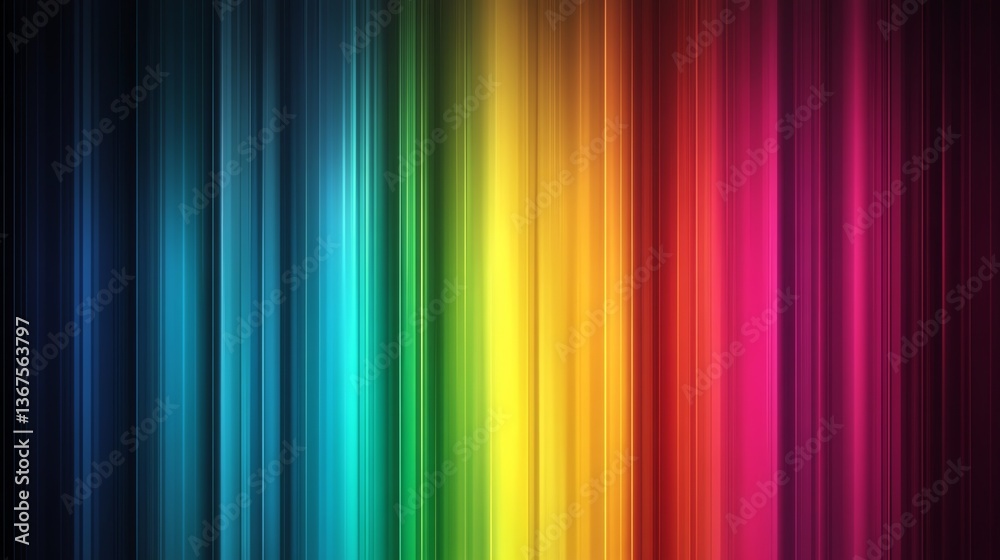 Vibrant Color Spectrum Background with Vertical Lines and Abstract Design Vibrant Color Spectrum Background with Vertical Lines and Abstract Design