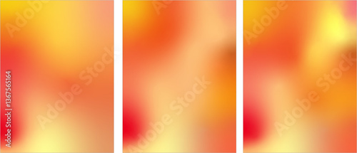Red to Yellow Gradient Background - Abstract Colorful Gradient Texture