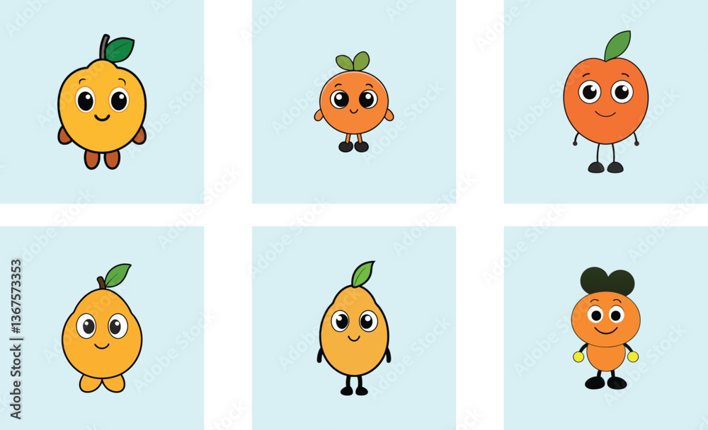 Fototapeta premium Cute marula cartoon vector