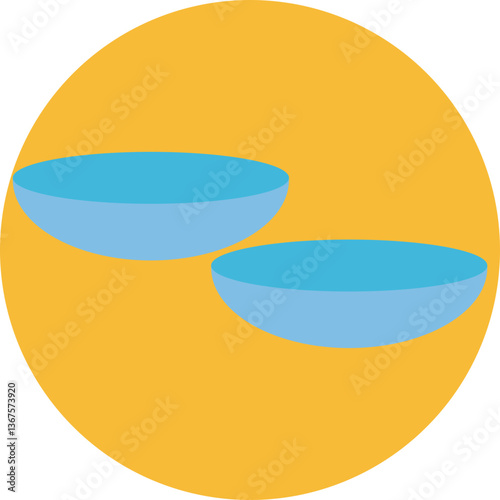 Vision Correction – Represents contact lenses used to improve eyesight.