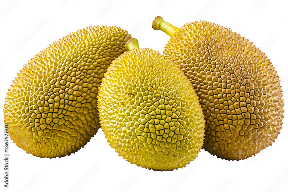 Ripe common jackfruit isolated on white background PNG Ripe common jackfruit isolated on white background PNG