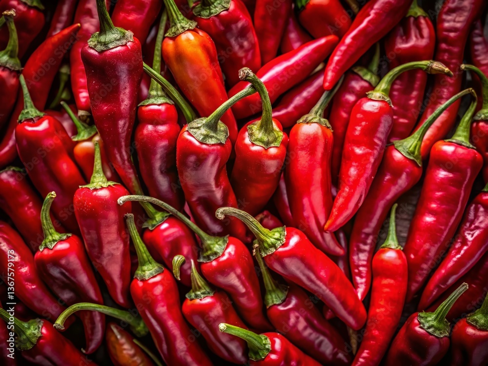 Fiery Chili Peppers: A Culinary Blaze, Stock Photo Fiery Chili Peppers: A Culinary Blaze, Stock Photo