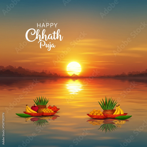 Beautiful Chhath Puja Sunse...