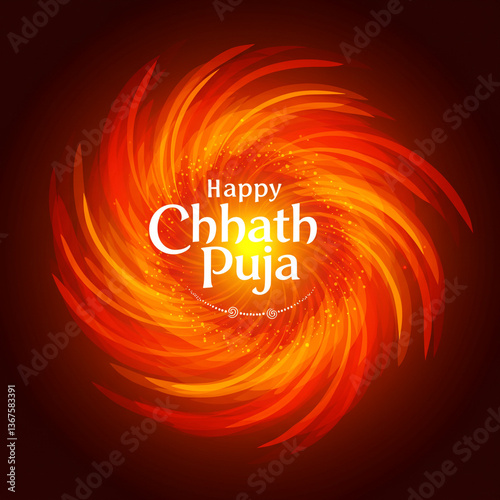 Abstract Happy Chhath Puja ...
