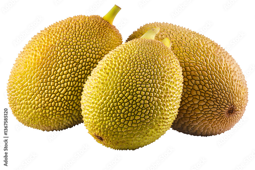 Ripe common jackfruit isolated on white background PNG Ripe common jackfruit isolated on white background PNG