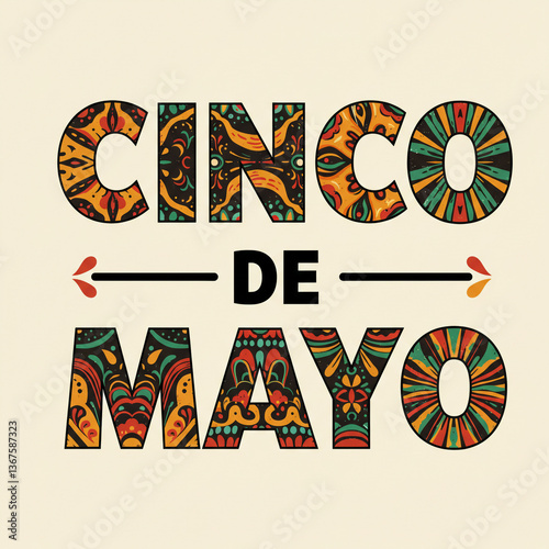 Cinco de Mayo Typographic D...