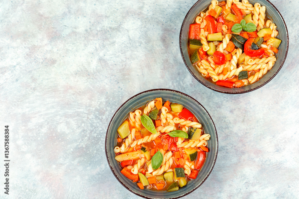 Summer Minestrone Soup.