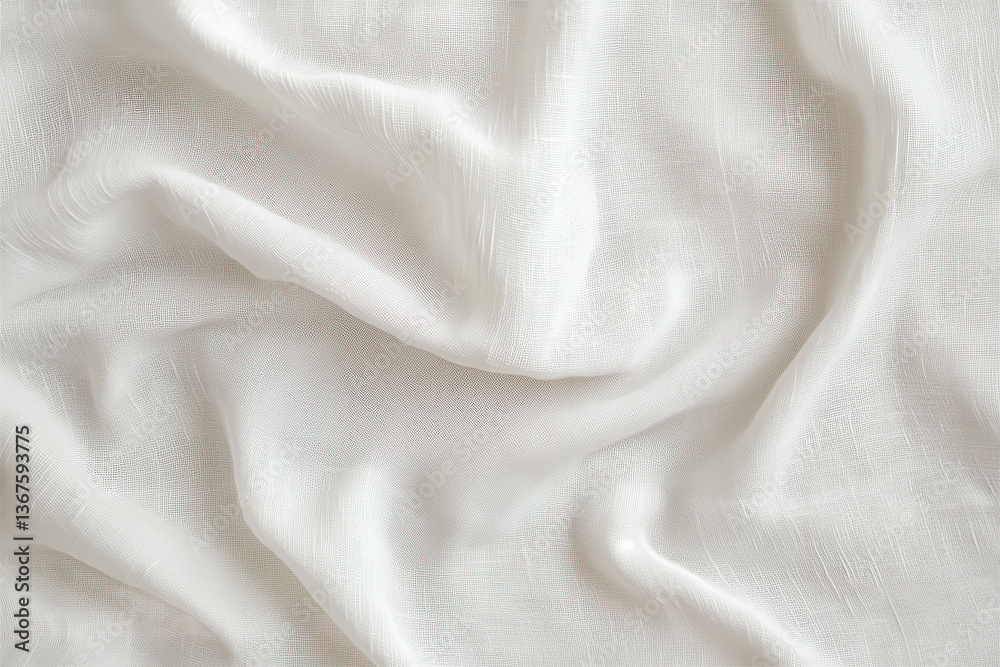 White silk fabric Isolated on transparent background, PNG White silk fabric Isolated on transparent background, PNG