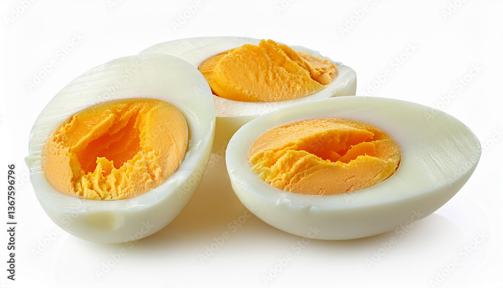 boiled eggs on a white background boiled eggs on a white background