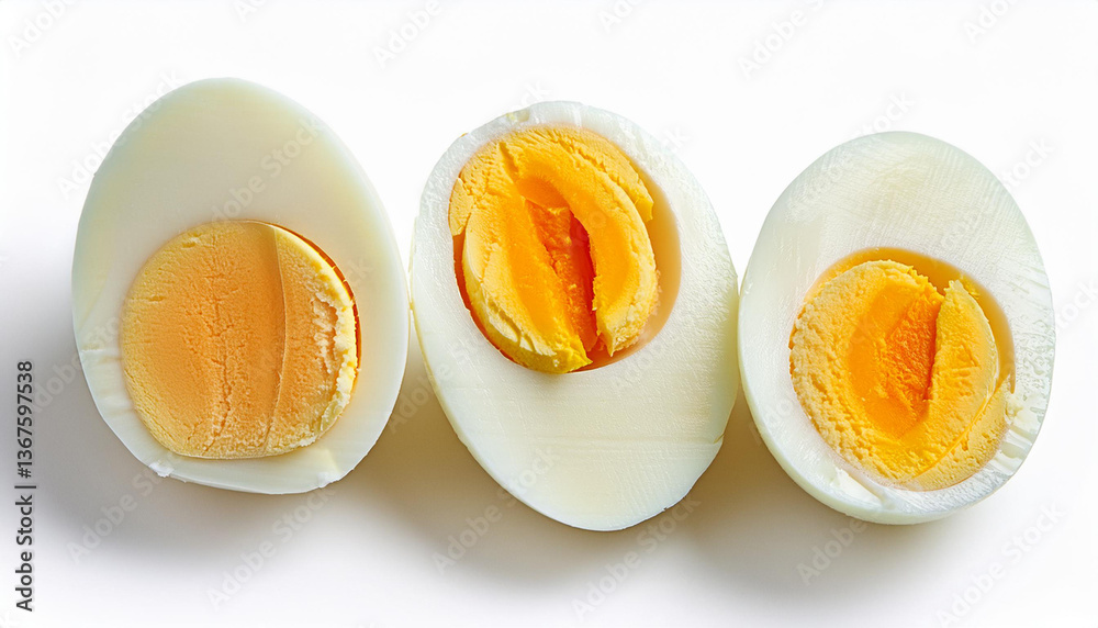 boiled eggs on a white background boiled eggs on a white background