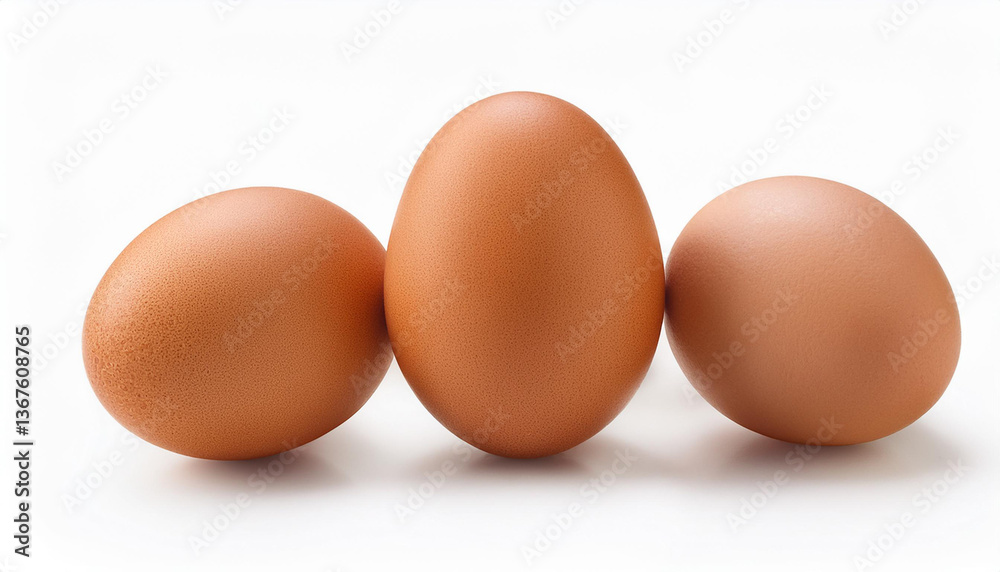 chicken eggs on a white background chicken eggs on a white background