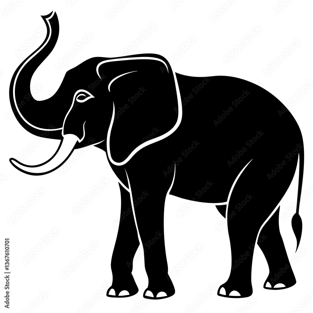 Obraz premium elephant vector illustration