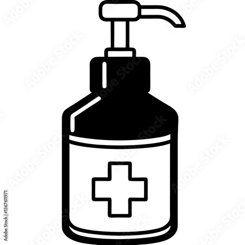 vector illustration of a shower gel