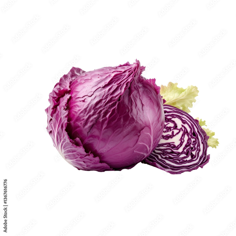 red cabbage isolated red cabbage isolated