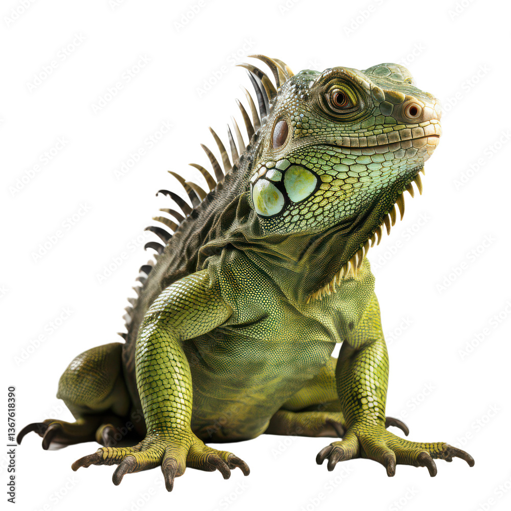 Obraz premium Iguana png reptile png green iguana png exotic iguana png wild iguana png transparent background image