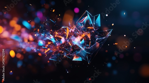 Vibrant Holographic Patterns with Prism Effects