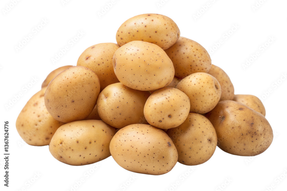potatoes isolated on white background potatoes isolated on white background