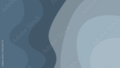 Abstract Wavy Layered Background. Modern Gradient Design. Colourful Wavy Layer.