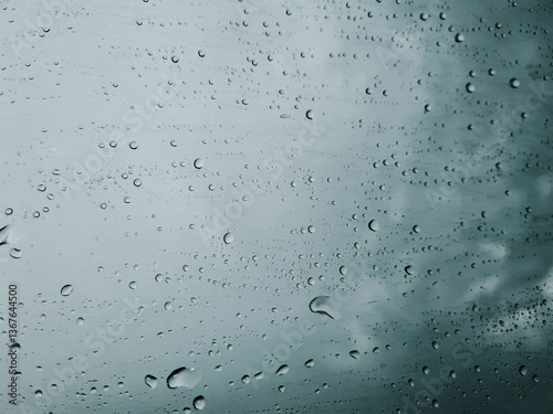 rain drops on window background
