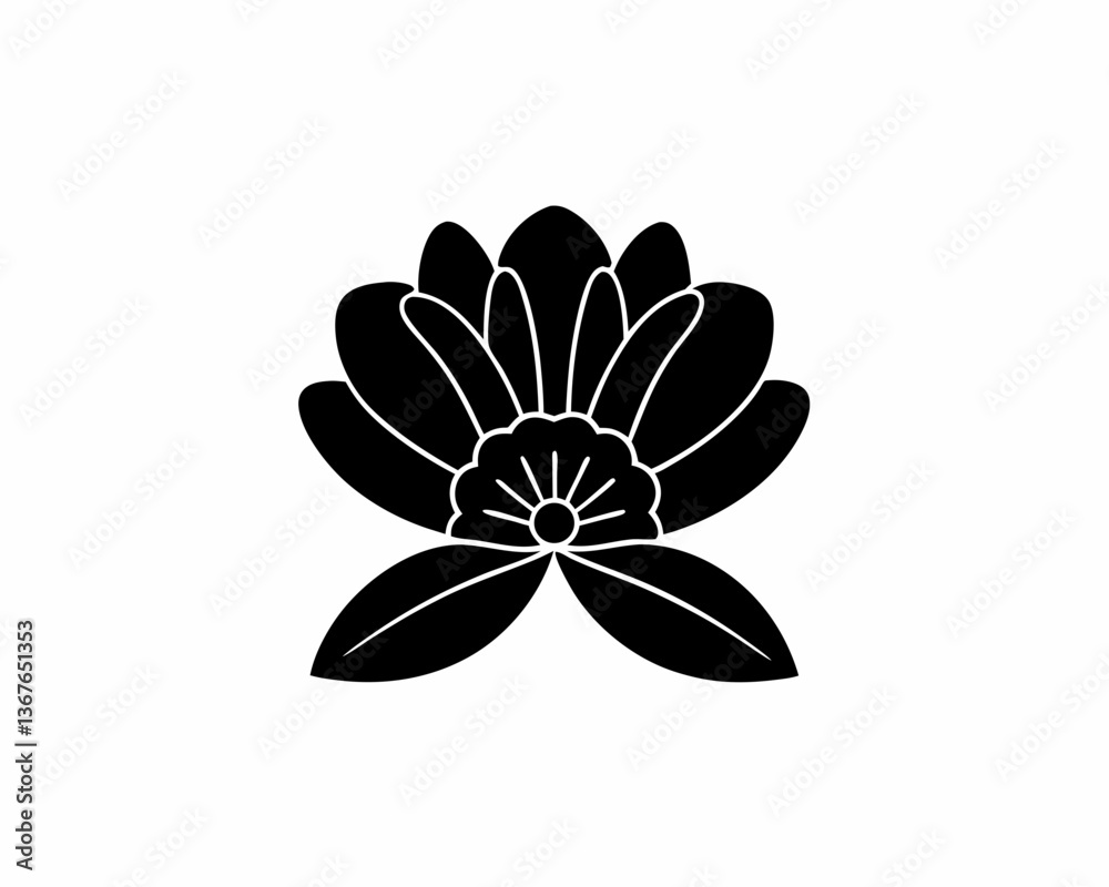 Obraz premium creative details Indian Paintbrush Flower Icon vector illustration