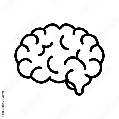 Vector human brain icon
