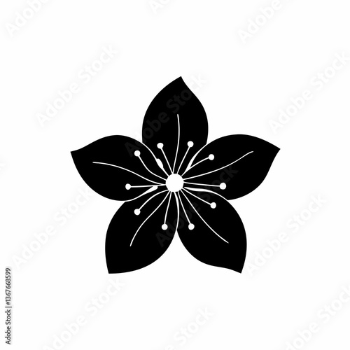creative details Mountain Laurel Blossom Icon vector illustration