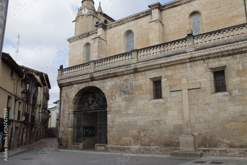 medieval church (holy mary) in miranda de ebro in spain 