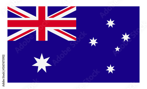 The national flag of Australia
