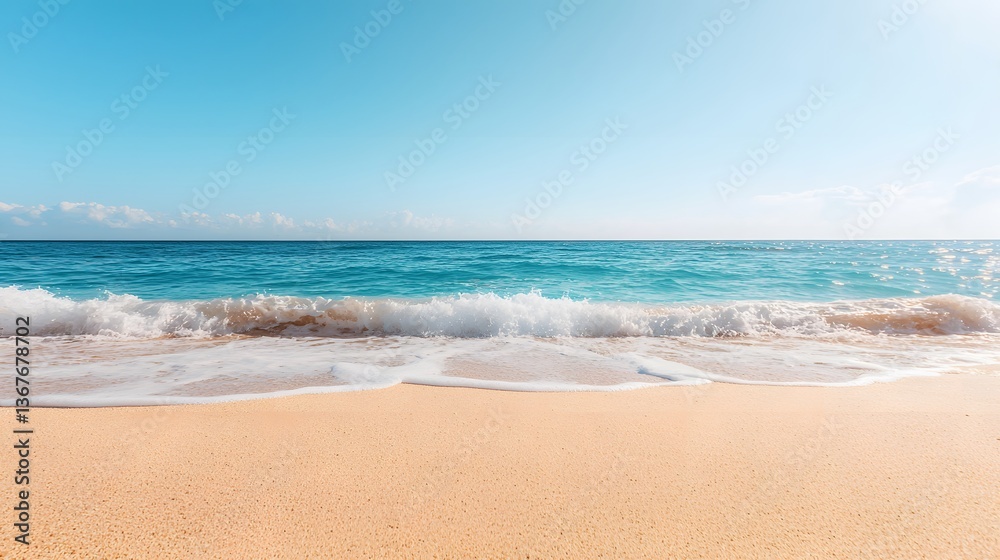Beach scene with sunlit waves coastal paradise nature photography serene environment tranquil viewpoint coastal concept Beach scene with sunlit waves coastal paradise nature photography serene environment tranquil viewpoint coastal concept