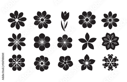 Nature Themed Petal Illustrations Pack