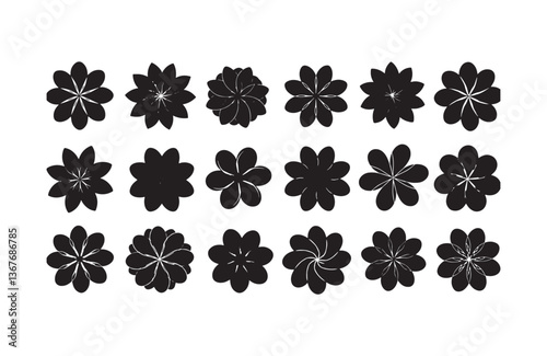 Unique Blossom Icon Set for Creatives