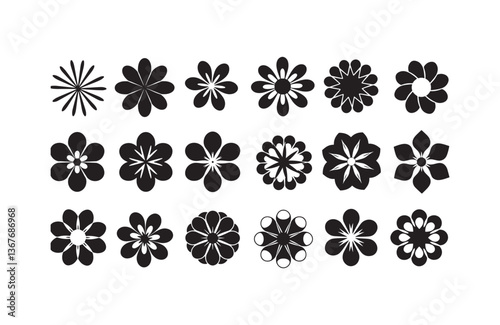 Unique Blossom Icon Set for Creatives