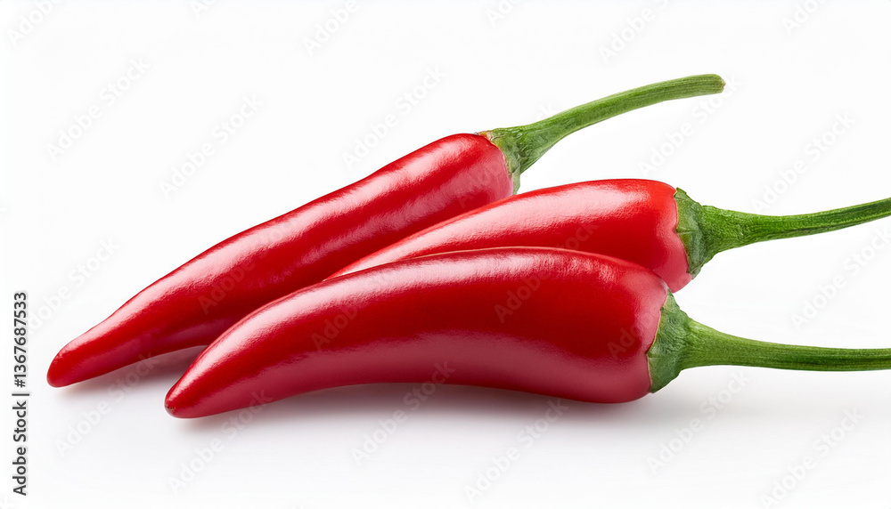 Chilli isolated on white background Chilli isolated on white background