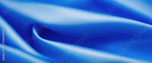 Blue color silk fabric Abstract background