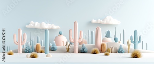 Pastel decor objects minimalist home design