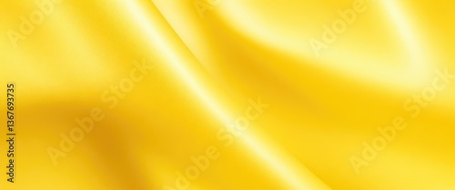 Yellow color silk fabric Abstract background