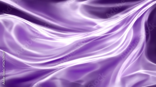 Wallpaper Mural Flowing and lustrous purple silk fabric creating a beautiful visual texture Torontodigital.ca