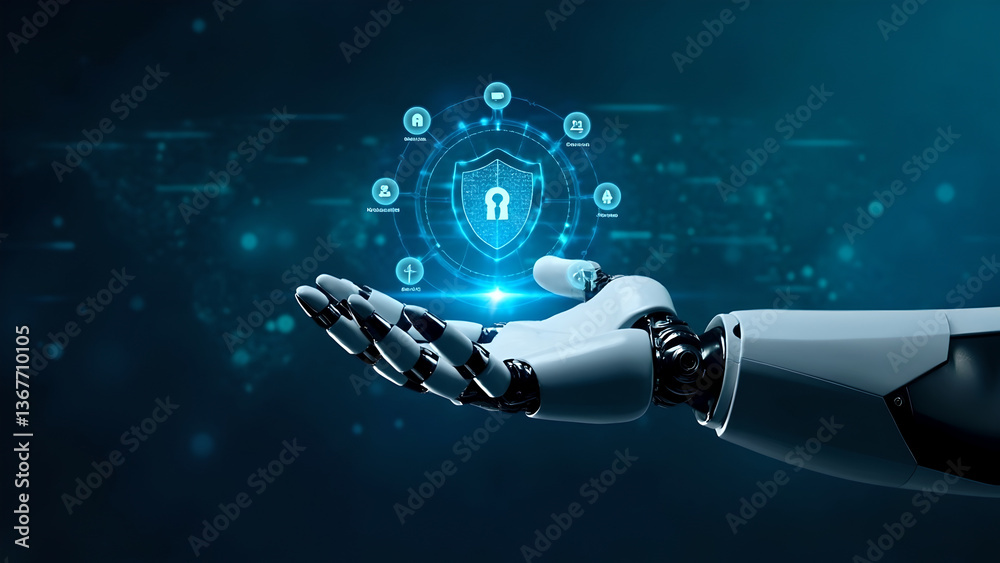 Fototapeta premium Close-up of a consultant discussing ai technology applications with a client focusing on business transformation