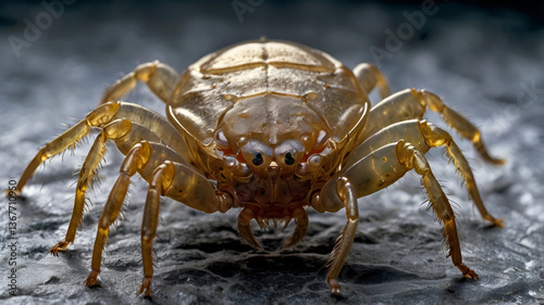 A highly magnified view of a Crab Louse ai