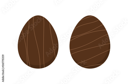 Chocolate easter egg set.
